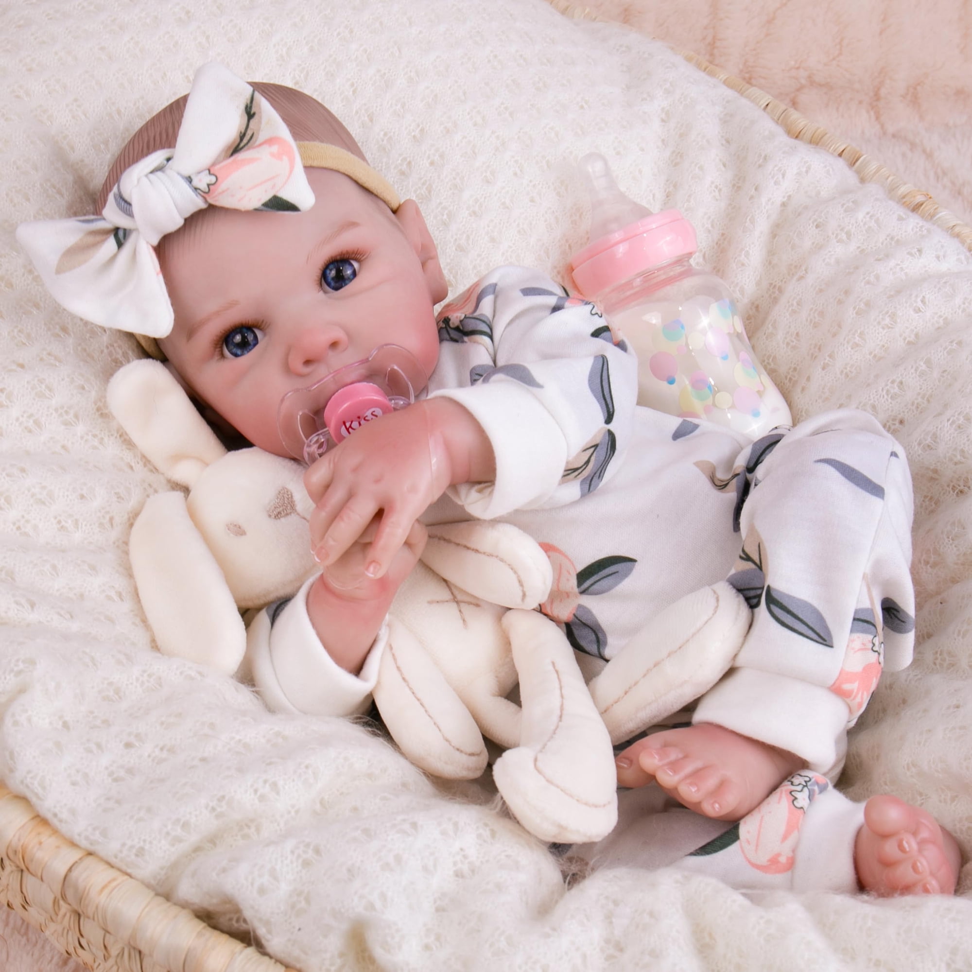 Muñeca Reborn Milidool Realilike Girl 50 Cm Con Accesorios