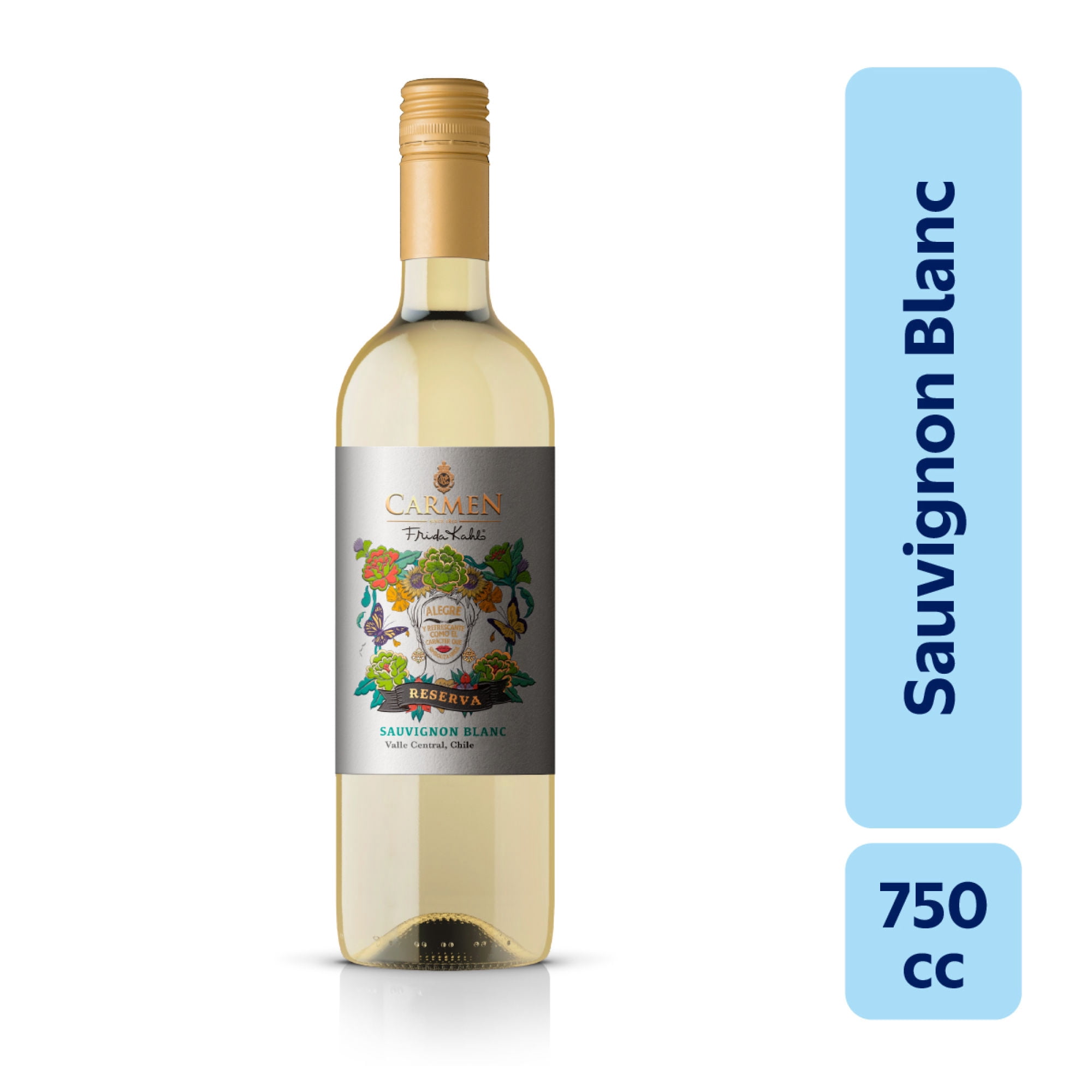 Vino Blanco Frida Kalo Reserva Sauvignon Blanc 13º Botella 750 ml Frida Kahlo
