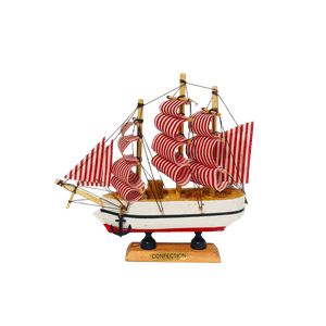 Decostilo - Decoración: Barco Velero De Madera 15Cm