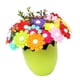 thumbnail image 4 of DIY Craft Kit de alambre de hierro botón Ramo de fieltro Hacer 40 flores cáscara de huevo-jazmín, 4 of 5