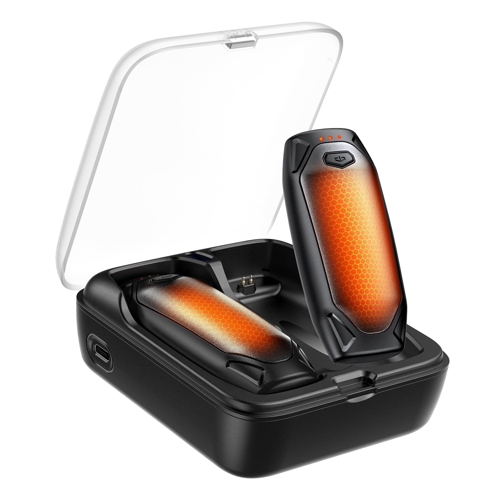 Calentadores De Manos Kesguar Recargables, 14000 Mah, Ai, Paquete De 2 Con Funda