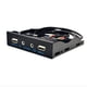 thumbnail image 5 of 3.5inch 9Pin A USB 2.0 Hub Panel Frontal 2 Puertos USB 2.0 Interfaz De Micrófono Para PC Negro, 5 of 5
