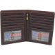 thumbnail image 1 of Cartera Marshal RFID bifold de cuero de cordero marrón, 1 of 8