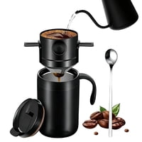 Xusx111 - 500Ml Camping Coffee Maker Pour Over Coffee Maker Set，Camp Pour Over Set，Kit De Café Portátil Para Viajes, Camping, Oficinas, Mochila Conjunto De Tres Piezas