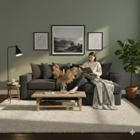 Sitial Home - Seccional Libre Disposicion Baco Marengo Con Resortes Full Comfort Plus