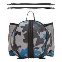Ioensy - Bolsa De Baloncesto Mochila Bolsillos De Malla Impermeables Para Fútbol Voleibol Azul