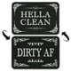 thumbnail image 1 of Letrero magnético para lavavajillas Clean & Dirty QMMD Hella Clean & Dirty, 1 of 7