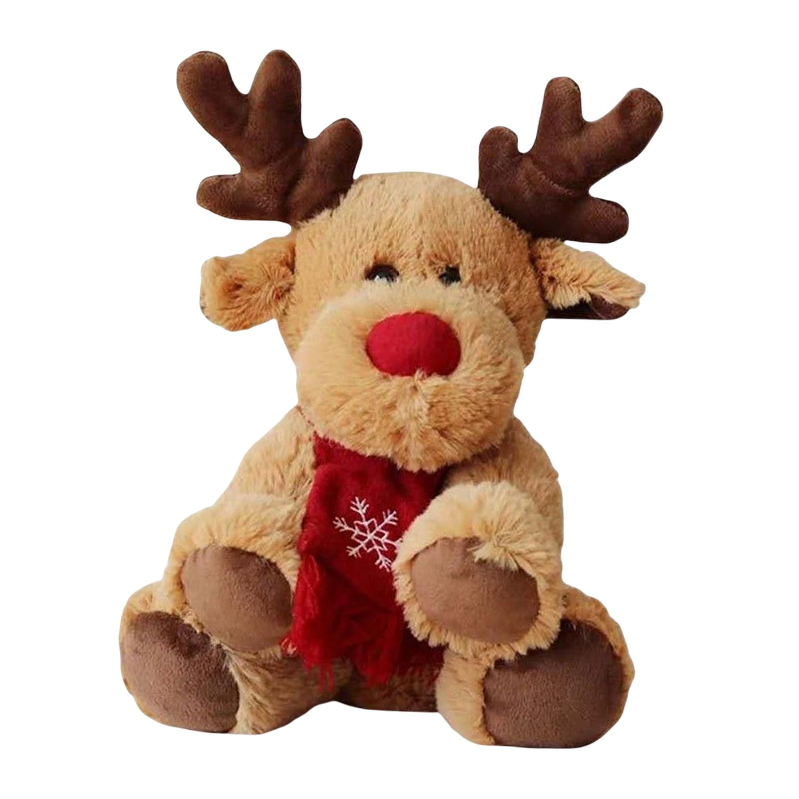 Magideal - Bonito Juguete De Alce De Peluche De Navidad, Muñeco De Peluche De Reno, Juguete De Peluche Para El Hogar, Dormitorio De Navidad, Decoración Para Sala
