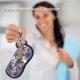 thumbnail image 5 of Funda para gafas Fintie Blooming Hibiscus de neopreno con mosquetón, 5 of 7