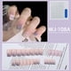 thumbnail image 1 of 24 Pcs Spring Summer Press On Nails Short Fake Nails Coffin Press On Nails With Design Purple Gradient Full Cover False Nails For Women Girls, 1 of 2