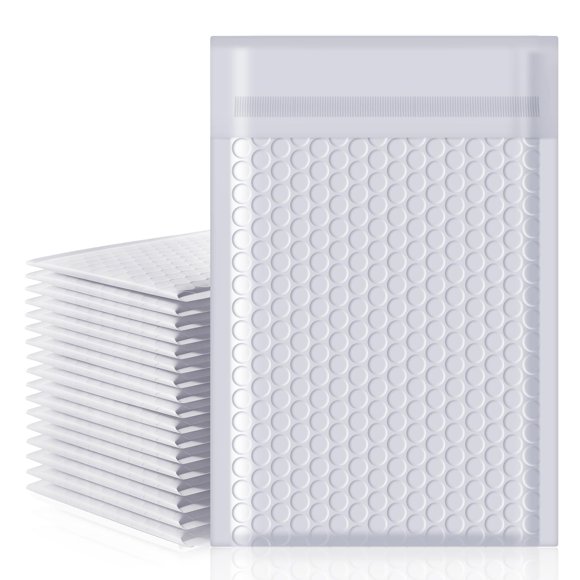 Sobres acolchados Packbabol 15 × 25 cm, paquete de 50, gris/blanco