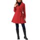 thumbnail image 1 of INSPIRE CHIC Abrigos de Guisante de Invierno para Mujeres con Solapa de Chal Abrigo Cruzado con Cinturón Largo M Rojo, 1 of 6