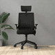 thumbnail image 5 of Silla Oficina Escritorio Ejecutiva Asiento De Memoria Cuello Negro, 5 of 8