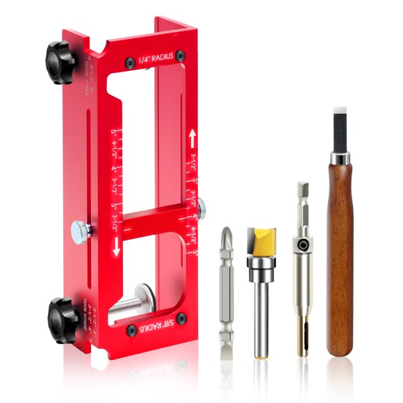 Plantilla para bisagras Smongdelis 6.4 cm‑12.7 cm, radio 1/4"‑5/8"
