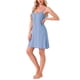 thumbnail image 4 of INSPIRE CHIC Camisón sin mangas de modal suave para mujer con escote en V y tirantes ajustables L Gris Azul, 4 of 6