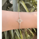 thumbnail image 2 of Pulsera nudo de brujas amuleto proteccion plata fina #2, 2 of 3