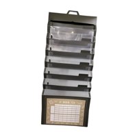 Ioensy - Organizador De Archivos Portátil Para Colgar En La Pared Con 6 Bolsillos Para Papel Tamaño A4, Color Negro