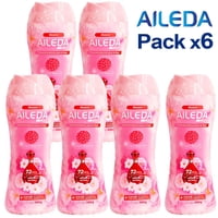 Aileda - Perlas Aromatizantes Para Ropa 280G - Pack De 6 Frascos (Sakura) - Aroma Duradero