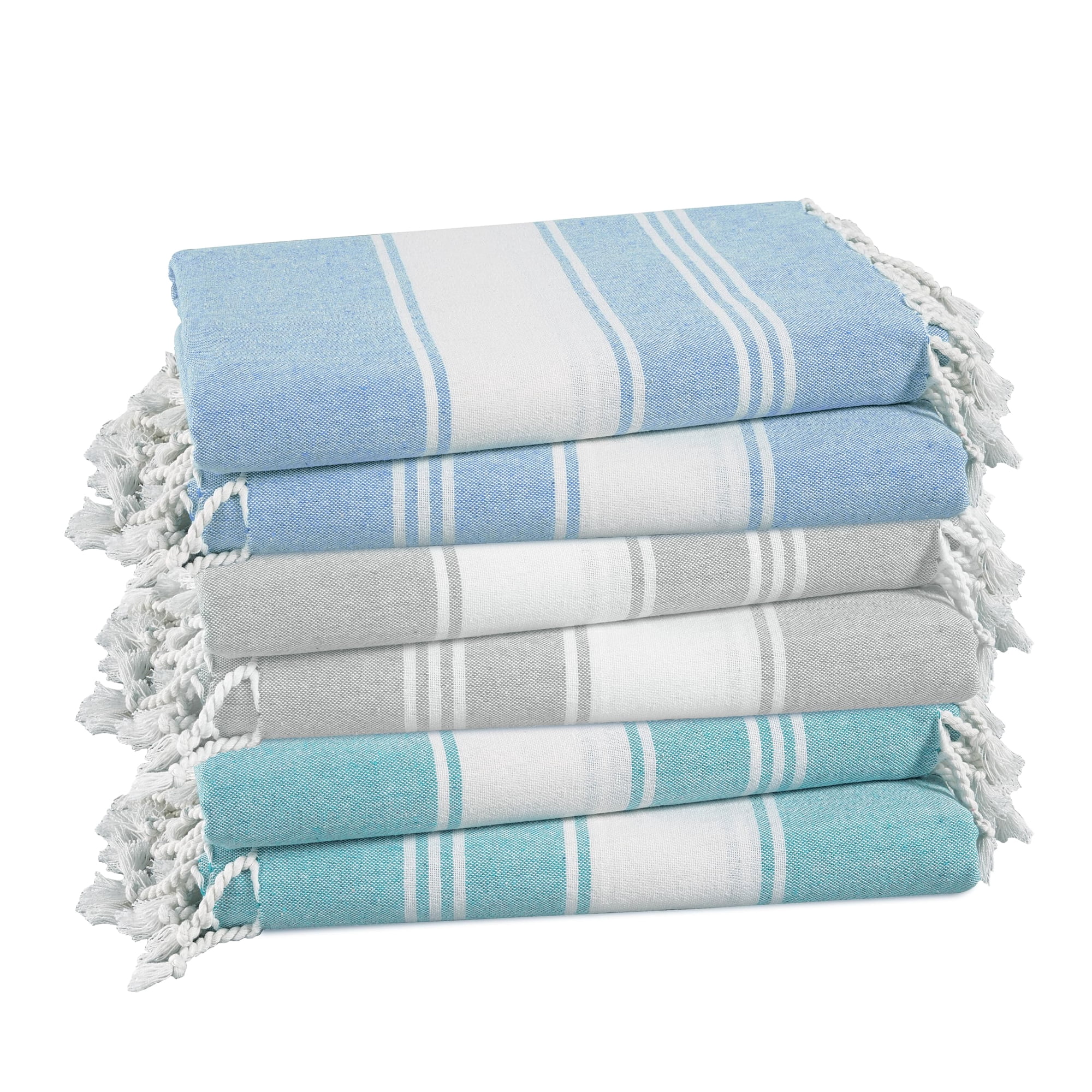 Paquete De 6 Toallas De Playa Lane Linen De Gran Tamaño, 39 X 71 Cm, Para Adultos