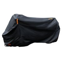 Ioensy - Funda Para Motocicleta Resistente Al Desgaste Con Orificios De Bloqueo A Prueba De Viento, Resistente A La Lluvia, Negra, Xxl