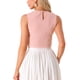 thumbnail image 3 of INSPIRE CHIC Blusa sin mangas de mujer para el regreso a clases, estilo vintage de verano, tops de cuadros, L Rosa, 3 of 5