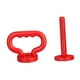 thumbnail image 4 of Manejo de retaguardia ajustable para placas de pesas Equipo de acondicionamiento físico Converter Converter Kettlebell Grip para deportes de gimnasia Rojo, 4 of 5