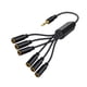 thumbnail image 3 of Cable De Extensión Divisor De Auriculares Sin Interferencias Para Auriculares De Teléfono Portátil De 1 A 6, 3 of 5