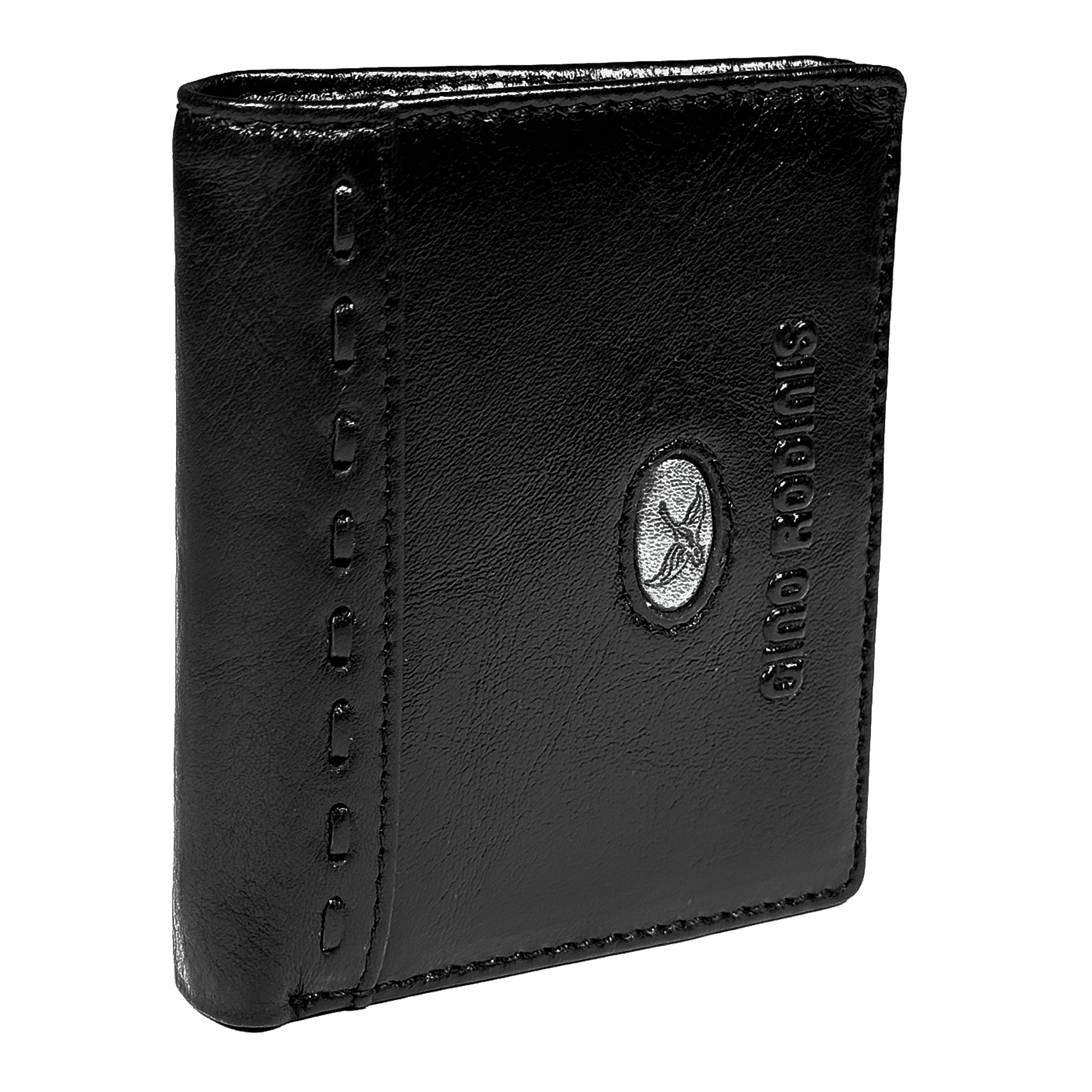 Billetera De Cuero Hombre Stefano 663 Negro Gino Rodinis