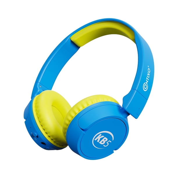 Contixo KB5 Audífonos Inalámbricos Bluetooth para Niños con Micrófono, Control de Volumen, USB-C y Cable 3.5mm