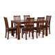 thumbnail image 1 of Comedor Ñuble Vidrio Con 6 Sillas Caramelo - Chocolate, 1 of 14