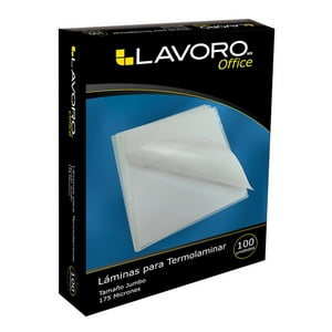 Sobre Para Plastificar 80X115Mm Jumbo 100Un 175Mic. Lavoro