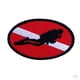 thumbnail image 2 of 2x Elipse Buceo Buceo Bandera Parche Bordado Hierro En Emblema Recuerdo, 2 of 5
