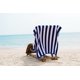thumbnail image 3 of Juego de toallas de playa LANE LINEN 100% algodón Cabana Stripe Blue x4, 3 of 6