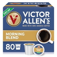 Victor Allen'S Coffee - Cápsulas De Café Victor Allen'S Decaf Morning Blend, 80 Unidades
