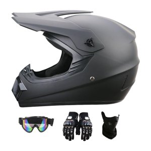 Ioensy - Casco De Moto De Cross Para Motocross, Equipo De Protección Elegante Y Transpirable, Casco Bmx Atv L