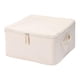 thumbnail image 3 of Cubo de almacenamiento para manta de edredón, contenedor organizador, bolsa de almacenamiento de ropa, cajas de almacenamiento de tela para edredón, Con tapa estilo A, 3 of 5