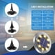 thumbnail image 2 of Luces solares de suelo OULONGER, 16 unidades, impermeables, luz cálida, 2 of 5