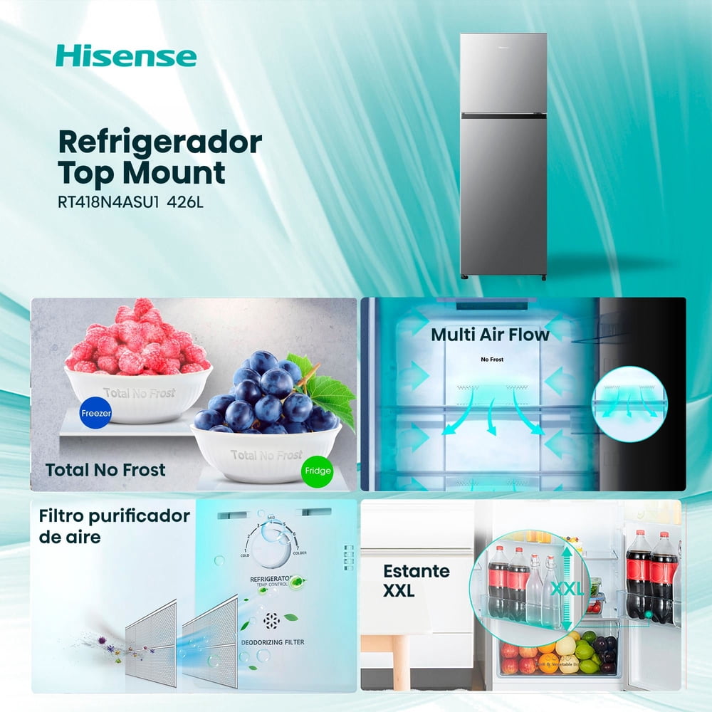 Hisense RT418N4ASU1 Plata, foto 7