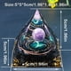 thumbnail image 2 of 1pc Twelve Constellations Orgone Pyramid Taurus/Scorpio/Leo/Pisces/Cancer/Virgo/Libra/Aries/Gemini/Aquarius Amethyst Peridot Healing Crystal Energy Orgonite Pyramide Meditation Tool Quartz Home Decor, 2 of 5