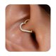 thumbnail image 1 of Arete ShineRose 8 mm/10 mm/12 mm 16G/18G CZ Plata/Oro, 1 of 6