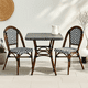 thumbnail image 2 of Comedor de una Mesa + 2 Sillas Parisinas - Blanco y Negro, 2 of 9