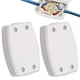 thumbnail image 1 of Caja de conexiones eléctricas de 3 terminales, 2 unidades, color blanco, con conector flexible, 250 V, 13 A, pequeña caja de conexiones para exteriores, cableado eléctrico y automotriz., 1 of 7