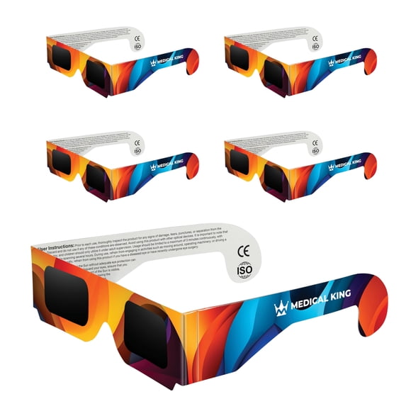 Gafas para eclipse solar Medical king 2024 certificadas CE e ISO