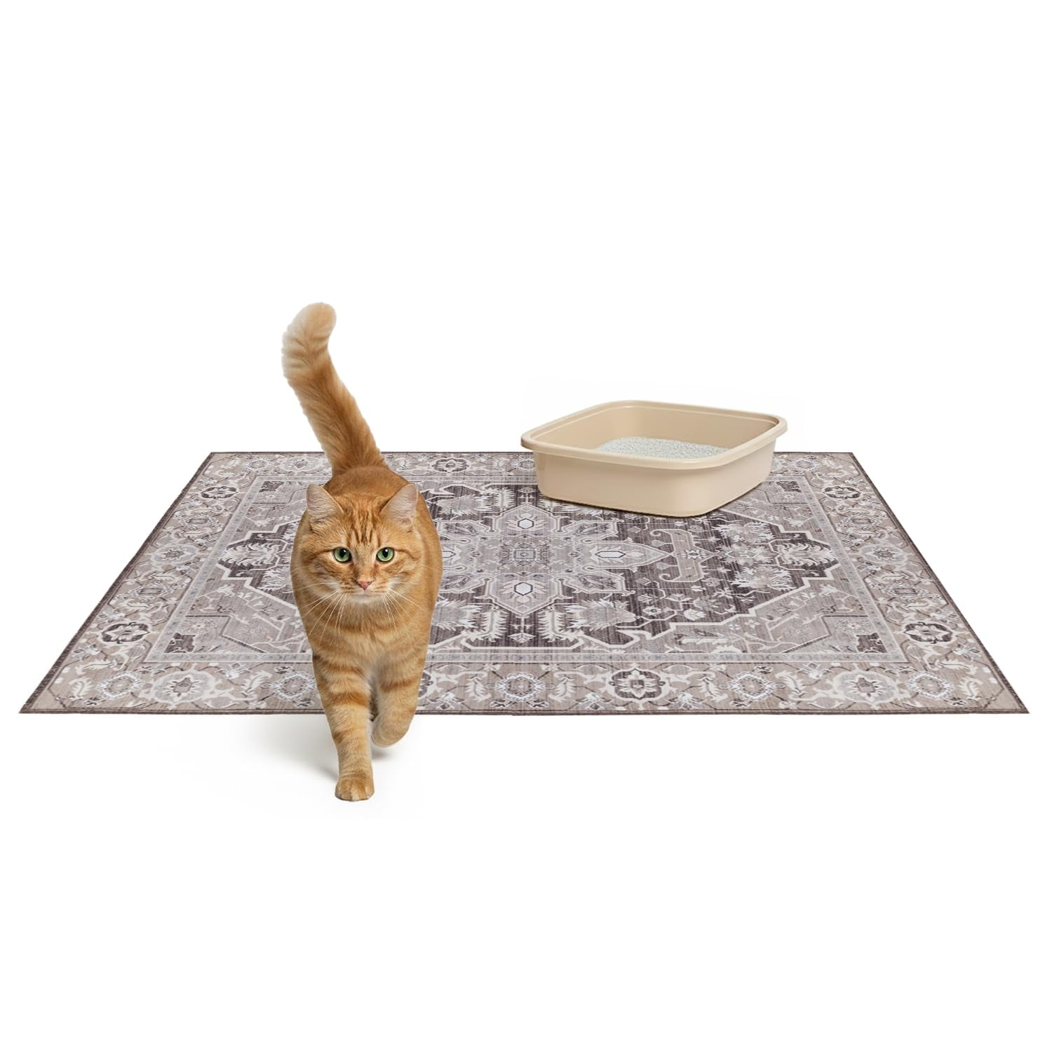 Alfombrilla Para Gatos Lovewag Pets, Paquete De 2 Unidades, Grande, 90 X 120 Cm, Color Caramelo