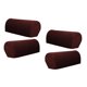 thumbnail image 4 of Juego De 4 Fundas De Reposabrazos De Sofá De Muebles De Franela Protectores Café Oscuro, 4 of 5