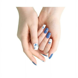 Tiolla - Uñas Sticker Efecto Gel Butterfly Garden Blue