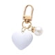 thumbnail image 2 of Llavero Con Forma De Corazón, Regalo Creativo Para Llavero, Mochila, Bolso, Decoración, Llavero, Blanco, 2 of 5