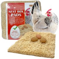 Pecking Order - Nest Box Pads, Orden Jerárquico Para Nidos De Pollos, 13 X 13 Cm