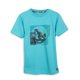 thumbnail image 1 of Polera Niño Manga Corta Estampado Dino Skate Turquesa Pillin, 1 of 3