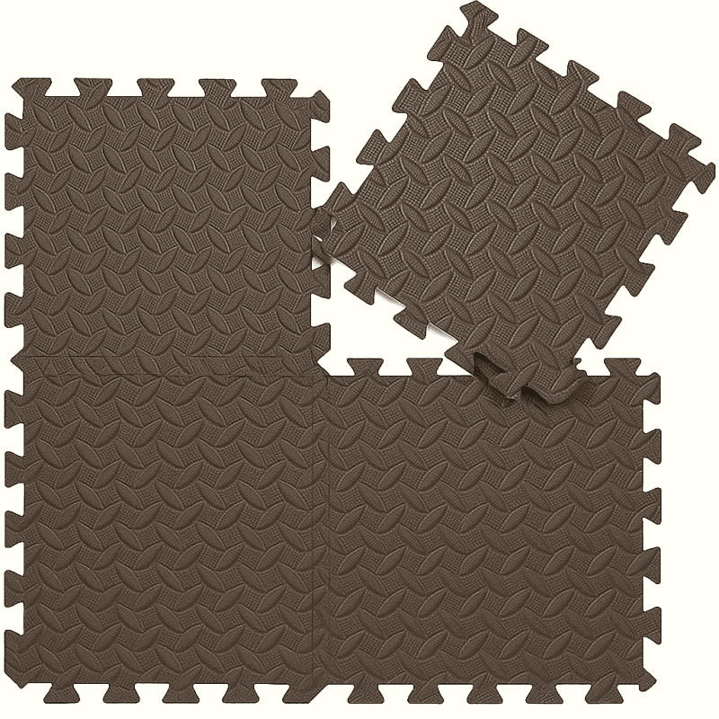 Wakeshome - Pack De 4 Alfombras Piso Puzzle Goma Eva Antigolpes 60x60cm